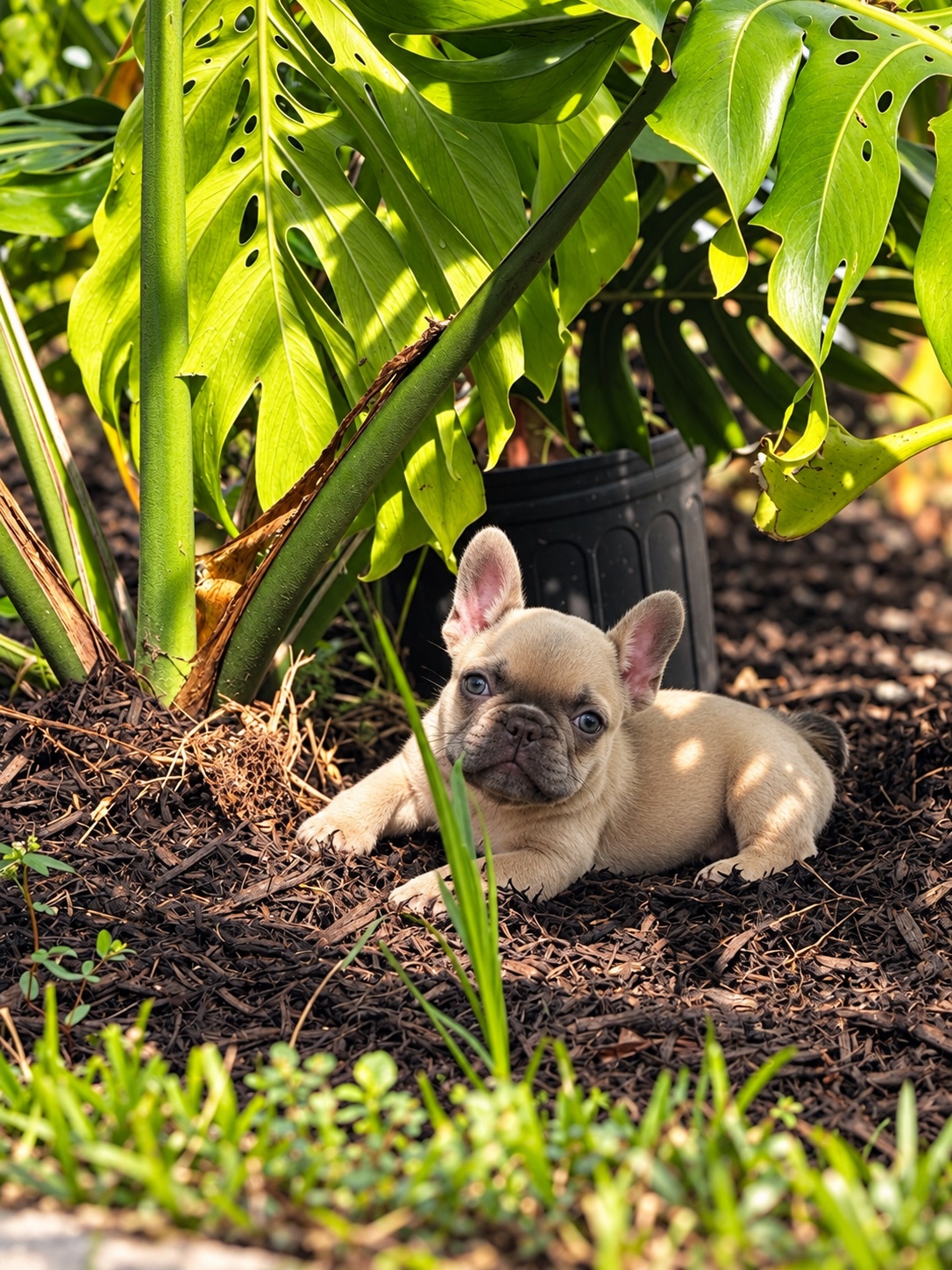 RRoyce exploring the garden